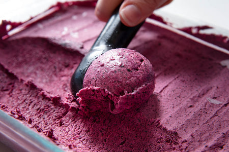 No-Churn Freeze-Dried Fruit Ice Cream