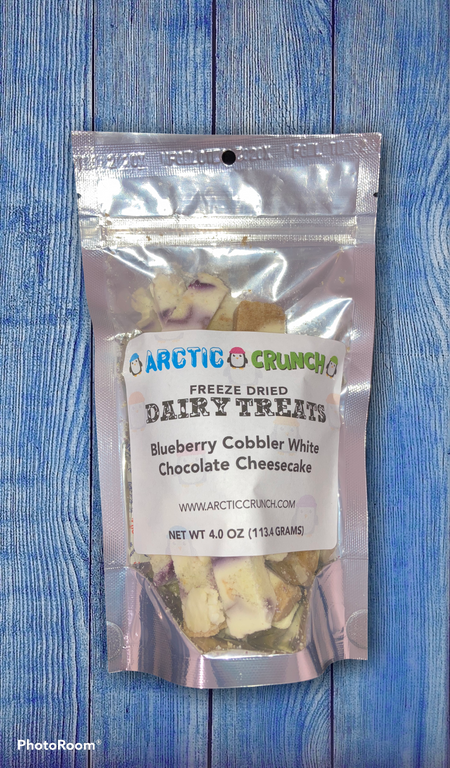 Blueberry Cobbler White Chocolate Cheesecake